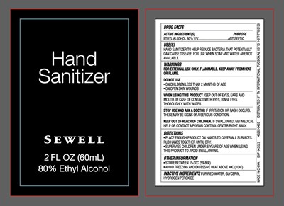 Hand Sanitizer Bottle-Labels-Sewell-60mL.jpg Hand Sanitizer Bottle 60ml Sewell - Hand Sanitizer Bottle Labels Sewell 60mL